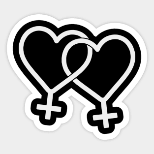 Linked Hearts Sticker